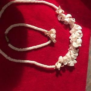Shell bracelet and necklace